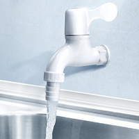 Robinet de machine à laver en PVC blanc durable et personnalisable LESSO DN15 20, fabriqué en Chine