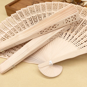 Éventail en Bois Personnalisé comme Cadeau de <span class=keywords><strong>Mariage</strong></span> pour Invités, Éventail Pliant Personnalisable - Product Image 2