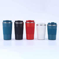 Vente en gros de gobelets isolés tasse à vide avec logo personnalisé cadeau de sublimation tasse de voyage à café en acier inoxydable pour boissons chaudes