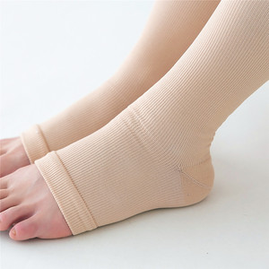 Zoyiame Cao Nén Định Hình Vớ Hơn Đầu Gối Thể Thao Mở Toe Nén Shaper Vớ Đàn Hồi Dài Nén Vớ - Product Image 6