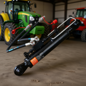 Veyor Hydraulic Top Link 8-5/16 In 28 In Cylinder With 2 Hoses G3/8 Check Valve - Product Image 2