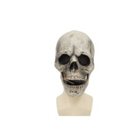 Masque en latex personnalisé tête de zombie effrayante couleur café, accessoire de fête d'Halloween, couvre-chef mobile