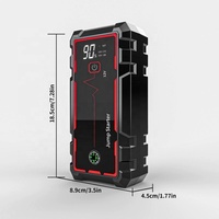 Compresseur d'air portable sans fil 150 PSI pour pneus de voiture, pompe numérique 12 V 6400 mAh avec batterie externe d'urgence pour voitures, vélos et articles gonflables