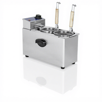 Cuiseur à nouilles électrique automatique à double brûleur en acier inoxydable de qualité 304, épaissi et durable, EH-80A, commercial, 2 kW, 220 V, pour les restaurants de nouilles