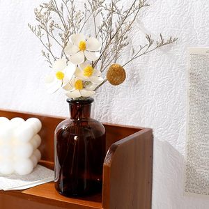 Bouteilles diffuseuses rondes en verre ambré épaissi <span class=keywords><strong>de</strong></span> 120 ml avec <span class=keywords><strong>bouchon</strong></span> anti-gel Magic Season et étiquettes personnalisées, pour diffuseur à bâtonnets - Product Image 2