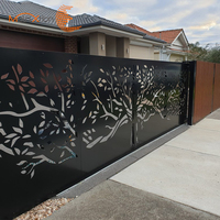 Fabrication de clôtures de jardin privées en aluminium décoratif