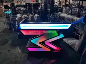 Mesa de DJ con Luces LED Recargables para Eventos de Bar y Club, Fabricada en Acrílico, para Discoteca, Portátil, con Luces LED - Product Image 6