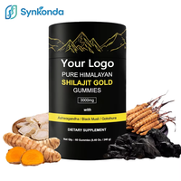 Gummies de Shilajit Or avec Ashwagandha – Complément OEM en Emballage Individuel – Gummies de Shilajit Pur de l'Himalaya 3000mg – Dropshipping