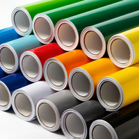 Vinilo de Corte de PVC Autoadhesivo Más Vendido de Fábrica, Vinilo de Color Brillante y Mate para Plotter, Película de Plástico para Calcomanías