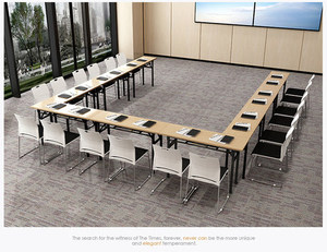 Bán buôn 1.2m/1.4m/1.6m/1.8m MDF bàn văn phòng với thiết kế hiện đại phổ biến gấp đào tạo phòng họp đồ nội thất nhà cung cấp Trung Quốc - Product Image 6