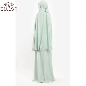 Abbigliamento islamico preghiera araba tinta unita maniche lunghe Dubai abiti <span class=keywords><strong>turchi</strong></span> abiti da preghiera per donne musulmane - Product Image 2