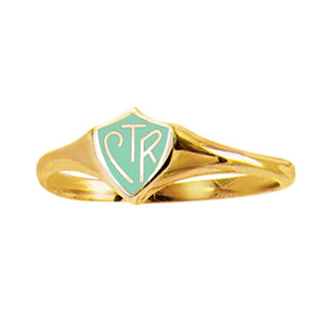 New Popular <strong>CTR</strong> <strong>Ring</strong> Cooper Silver Gold Plating Shield Design LDS Jewelry <strong>Ring</strong> for Man and Women - Product Image 3