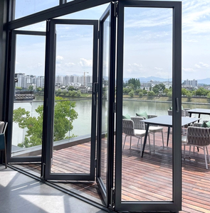 VOBO Fenêtre pliante sans cadre en acier inoxydable et alliage d'aluminium avant-gardiste et moderne, triple synchronisation, cuisine, salle <span class=keywords><strong>à</strong></span> manger en plein air - Product Image 3