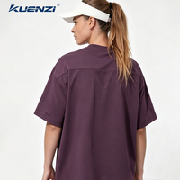T-shirt pour femme Kuenzi personnalisé à col rond, manches courtes, 100% polyester, tissu Sorona, 180 GSM, poids lourd