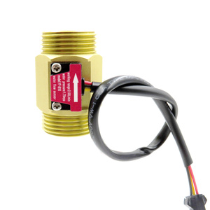 Liquid <b>Flow</b> Sensor B10 Brass Copper One Inch Thread <b>Water</b> <b>Flow</b> <b>Meter</b> with Pulse Output Hall Effect Turbine for Heater System - Product Image 1