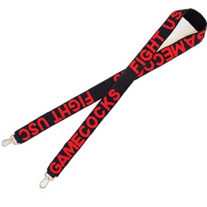 CRYSTAL CRAFT FIGHT USC pour Sangle en Tissu Perlé Vintage Tendance Réglable Écologique Noir Rouge Accessoire Textile - Product Image 1