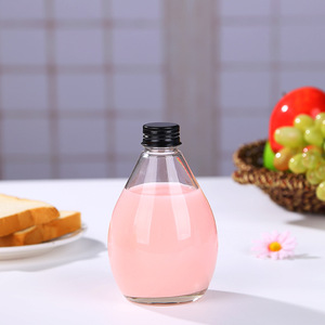 Bóng hình dạng rõ ràng chai 100ml 280ml 350ml 500ml 16 oz cà phê lạnh nước giải khát chai thủy tinh cho Kombucha - Product Image 6
