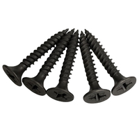 Vis de fixation noires à tête fraisée fendue pour MDF, panneaux de particules, terrasses composites et autres matériaux - Grade 8