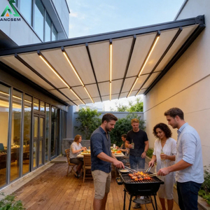 <span class=keywords><strong>Toldo</strong></span> Retráctil de Aluminio, Resistente a Desgarros y Decoloración, Estructura de Grado Aeroespacial Resistente a la Corrosión, para Uso Recreativo en Villas - Product Image 6