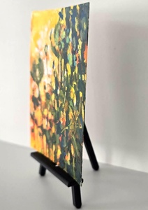Mini Caballete de Madera Pulida <span class=keywords><strong>para</strong></span> Manualidades - Soporte Multifuncional Personalizable <span class=keywords><strong>para</strong></span> Exhibición de Arte Moderno con Pizarra y Porta Pósteres - Product Image 5