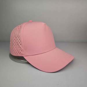 Wholesale 5 Panel Hats Custom Logo Laser Golf <b>Cap</b> <b>Waterproof</b> Perforated Hat Custom PVC LOGO <b>Waterproof</b> Baseball <b>Cap</b> - Product Image 5