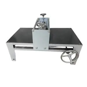 Máquina de prensa de barro de un solo eje Manual directa de fábrica, máquina de rodillo de arcilla DIY de cerámica