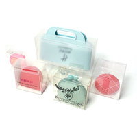 Boîte cosmétique ronde en PET/PP transparente, écologique, faite à la main, personnalisée OEM, emballage plastique pour crème de beauté et perruques