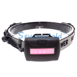 <span class=keywords><strong>Bandeau</strong></span> de chargement USB avec bande de phare COB Mini lampe frontale d'avertissement de sécurité rouge portable - Product Image 6