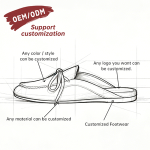 OEM Premium Soft Cashmere Suede Backless Loafers Comfortable Bow Tie Mules Lightweight Flexible Gum Sole Brown Slip On Slippers - Product Image 3