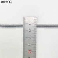 Nouvelles idées YUYONG 600646P-0.6 Bande élastique en polyester et nylon, sangle jacquard en maille peluche pour bandoulière de sac et bretelles de lingerie