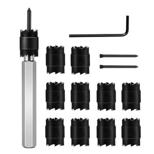 Wholesale 13-Piece Spot Drill Bit Set Electric Drill with Weld Removal <b>Tool</b> & <b>Metal</b> Hole Opener Hex Shank Hole Drill - Product Image 4