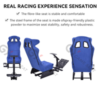 Asiento Plegable para Simulador de Carreras GY043 ODM, Simulador de Conducción, Silla de Juego para PC, Playstation 2 3, Wii, Xbox, Xbox 360, Logitech G27, G29