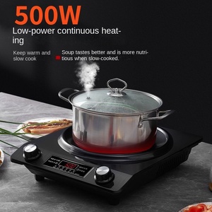 Placa de Cocina Eléctrica Portátil de Doble Quemador con Superficie de Hierro Fundido, Control de Perillas y Temporizador, Tamaño de 24 Pulgadas para Uso en Hoteles - Product Image 1