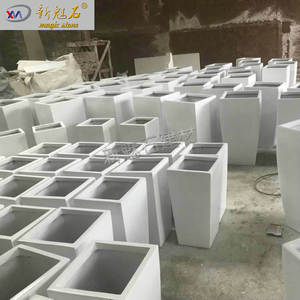 Macetas Nuevas Magic Stone Grc, Blancas, Grandes, Altas y Profundas, para Exteriores, para Jardinería de Patio y Villa - Product Image 5