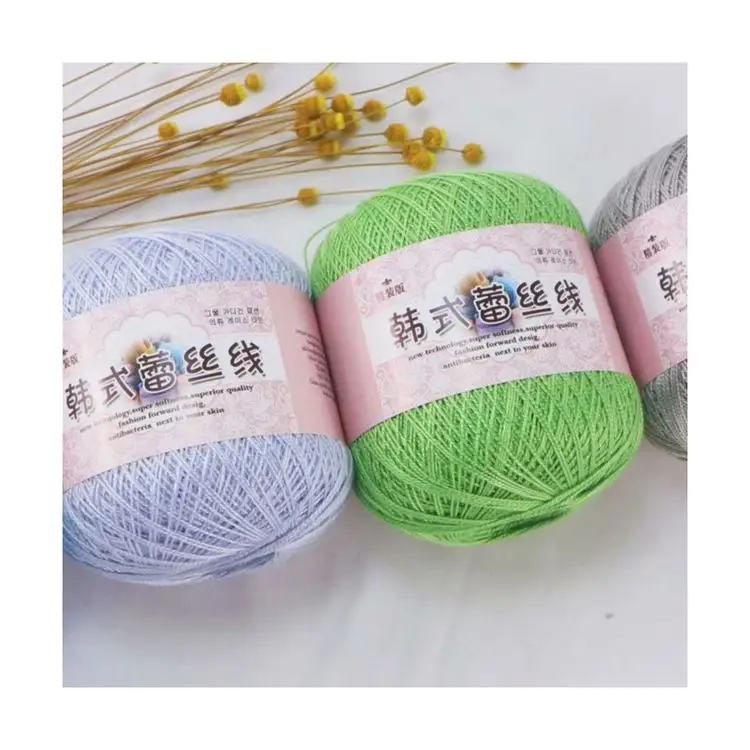 Bán Nóng Ưa Thích Bông Nguyên Chất No.8 Ren Dòng Mercerized Fine Dòng Crochet Gradient Len Sợi