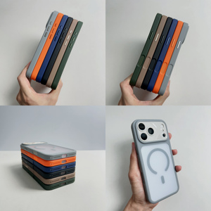 Coque de téléphone magnétique en acrylique PC dépoli, simple et tendance, pour <span class=keywords><strong>iPhone</strong></span> 17 16 15 <span class=keywords><strong>Pro</strong></span> <span class=keywords><strong>Max</strong></span>, respectueuse de la peau et dissipant la chaleur - Product Image 2