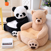 Adorable canapé en peluche pour enfant, fauteuil en peluche, coussin doux, siège enfant, cadeau, avec motifs Ours en peluche, Panda, Licorne, Canard