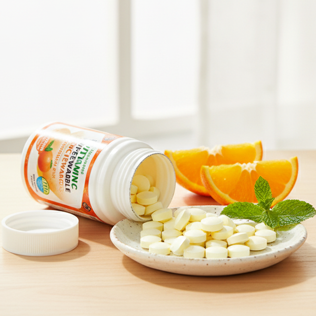 OEM Wholesale Natural Antioxidant Dietary Supplements Vitamin C 800mg Tablets for Adult Use 30/60 Count