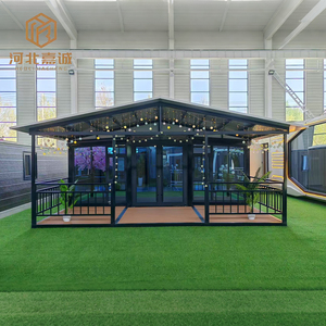 <span class=keywords><strong>Casa</strong></span> Contenedor Expandible de Lujo de 40 pies con Gran Terraza y Techo Inclinado, Casas Modulares Prefabricadas, <span class=keywords><strong>Kit</strong></span> de Villa de 2 o 3 Dormitorios - Product Image 4