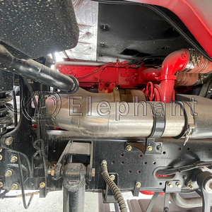 Shacman F3000 8X4 roda 12 420hp, truk sampah merah kiri 40 Ton untuk dijual - Product Image 5