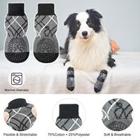 Chaussettes antidérapantes en coton pour chien, protection respirante et douce pour les pattes des animaux domestiques sur les sols durs intérieurs