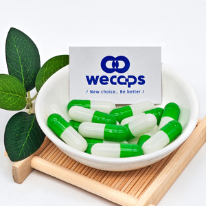 Wecaps cangkang kapsul kosong hijau dan putih, ukuran 00 0 1 2 3 4 - Product Image 2