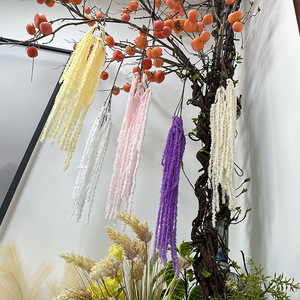 Amaranto Artificial Colgante, Planta Verde para Decoración <span class=keywords><strong>de</strong></span> Techo, Flor Artificial <span class=keywords><strong>de</strong></span> Seda para Decoración <span class=keywords><strong>de</strong></span> Bodas, Flores Artificiales - Product Image 1
