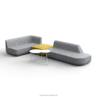 Canapé d'angle modulable en forme de L, moderne, coloré et créatif, pour le bureau et les loisirs, avec un lit extensible simple et irrégulier, garnissage en éponge