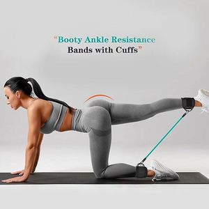 Adjustable Ankle Strap Resistance Band Set <b>Leg</b> Strength Training Ankle Cuff for Home Gym Fitness Equipment - Product Image 3