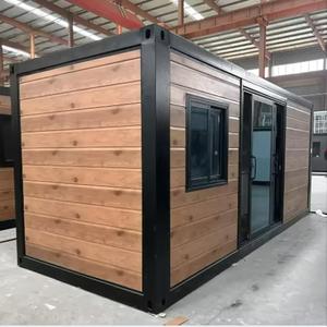Maison préfabriquée de luxe haut de gamme 20FT 40FT, 3 chambres, extensible, conteneurisée, salle de bain moderne, porte coulissante, couleur personnalisée pour les États-Unis - Product Image 1
