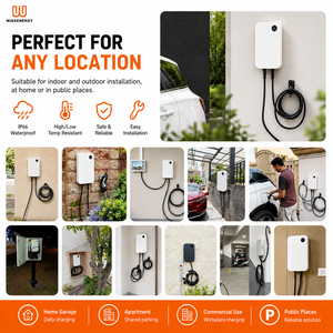 Borne de Recharge Publique Extérieure pour Véhicules Électriques OEM ODM 22kW Triphasée 32A avec Prise de Charge IEC 62196-2 et Application Mobile (Wallbox) - Product Image 2