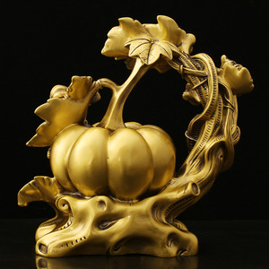Juego de Calabazas de Cobre 'Cobertura de Riqueza' con Rana Dorada, Estilo Tradicional Chino, para el Hogar, de Fabricante - Product Image 2