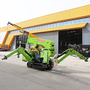 Hidrolik teleskopik Boom <span class=keywords><strong>Lift</strong></span> desain kekuatan tinggi <span class=keywords><strong>3</strong></span> Ton Diesel laba-laba kasar Crawler derek untuk Angkat Berat - Product Image 5