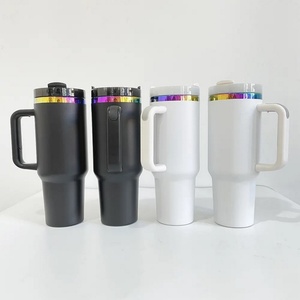 40 Oz Stainless Steel Vacuum Insulated Travel Tumbler <b>Large</b> Capacity <b>Mug</b> With Lid and Straw for Outdoor Office Camping - Product Image 1